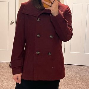 Double Breasted Peacoat Oxblood Thread & Supply